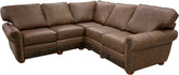 Lexington Studio Sectional (Left Arm Loveseat With Pushback Recliner + Square Corner + Right Arm Loveseat With Pushback Recliner)